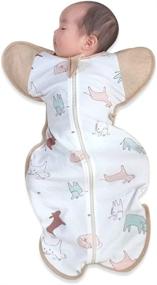 img 4 attached to Organic Cow Pattern Swaddle: CCOCCOZAM 100% Organic Small Sleep Sack for Babies 7-13 lbs