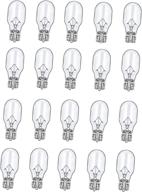 💡 20 pack of low voltage landscape light bulbs - 11 watt t5 wedge base for philips 12 volt garden, deck, yard, and malibu lights logo