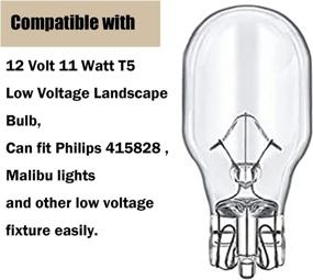 img 1 attached to 💡 20 Pack of Low Voltage Landscape Light Bulbs - 11 Watt T5 Wedge Base for Philips 12 Volt Garden, Deck, Yard, and Malibu Lights