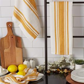 img 2 attached to DII Everyday Dishtowel Collection Chef Stripe Dishtowel Set Kitchen & Dining