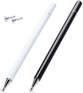 enhanced precision with 2 pcs stylus pens for touch screens - compatible with apple/iphone/ipad pro/mini/air/android devices logo