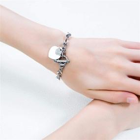 img 3 attached to Spclsim Bracelets Stainless Zirconia Christmas Girls' Jewelry