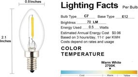 img 3 attached to 💡 OPALRAY Non Dimmable Candelabra Incandescent Equivalent: Efficient Lighting Solution