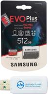 📱 карта памяти samsung 512gb micro sdxc evo+ plus для телефона samsung | совместима с galaxy s20, s20 +, s20 ultra 5g, s10 lite | в комплекте все, кроме считывателя карт памяти stromboli microsd card reader логотип