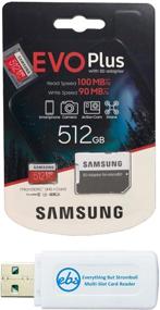 img 4 attached to 📱 Карта памяти Samsung 512GB Micro SDXC EVO+ Plus для телефона Samsung | Совместима с Galaxy S20, S20 +, S20 Ultra 5G, S10 Lite | В комплекте все, кроме считывателя карт памяти Stromboli MicroSD Card Reader