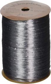 img 1 attached to 💫 Shimmering Silver Berwick Wraphia Rayon Craft Ribbon - 100-Yard Spool for Stunning DIY Projects!