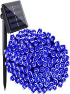 🌞 lscharm solar string lights - 1 pack blue 72ft 200 led 8 modes waterproof solar lights for garden, patio, party логотип