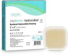 img 4 attached to MedVance TM Hydrocolloid - Bordered Hydrocolloid Adhesive Dressing 2" x 2" Box of 5 Dressings: Effective Wound Care Solution