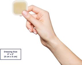 img 1 attached to MedVance TM Hydrocolloid - Bordered Hydrocolloid Adhesive Dressing 2" x 2" Box of 5 Dressings: Effective Wound Care Solution