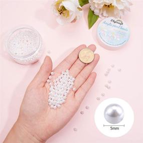 img 2 attached to 💍 500pcs 5mm White Pearl Beads for Jewelry Making, DIY Crafts, Wedding, Party, & Home Decorations - OLYCRAFT Faux ABS Pearl Beads - No Hole, Makeup Pearl Beads