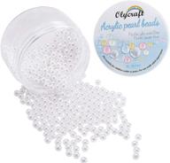 💍 500pcs 5mm white pearl beads for jewelry making, diy crafts, wedding, party, & home decorations - olycraft faux abs pearl beads - no hole, makeup pearl beads logo