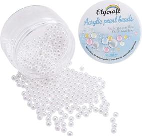 img 4 attached to 💍 500pcs 5mm White Pearl Beads for Jewelry Making, DIY Crafts, Wedding, Party, & Home Decorations - OLYCRAFT Faux ABS Pearl Beads - No Hole, Makeup Pearl Beads