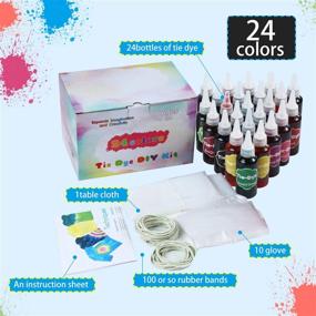 img 3 attached to 🎨 Vibrant Tie Dye Kit: 24 All-in-One Colors for Crafting, Fabric, and DIY Parties