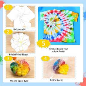 img 2 attached to 🎨 Vibrant Tie Dye Kit: 24 All-in-One Colors for Crafting, Fabric, and DIY Parties