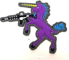 img 1 attached to Tactical Unicorn Morale Purple Cotton