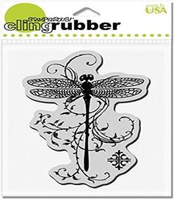 img 1 attached to STAMPENDOUS CRP119 Cling Rubber Dragonfly