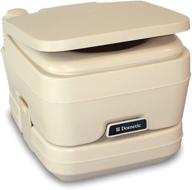 🚽 dometic 301096202 2.5 gallon portable toilet, parchment - convenient and compact solution for outdoor and travel needs logo