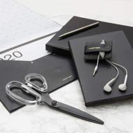 russell hazel acrylic scissors noire logo