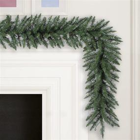 img 1 attached to 🎄 Vickerman 9ft Unlit Camden Fir Artificial Christmas Garland - Faux Holiday Garland for Indoor Seasonal Home Decor