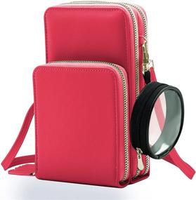 img 4 attached to Valleycomfy Small Crossbody Bag: Fashionable Touch Screen Cell Phone Purse and Wallet for Women - Ideal Lightweight Travel Handbag