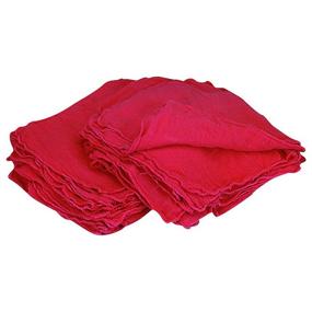 img 3 attached to 🧻 Premium Heavy Duty Reusable Cleaning Shop Towels | Pro-Clean Basics 21841 - Commercial Grade, 100% Cotton, Red | Pallet of 12,000 | 10x12