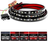 🚛 enhanced nilight tr-01 60" truck tailgate bar - 108 leds with red brake, white reverse, sequential amber turning signals, and strobe lights | 2-year warranty logo