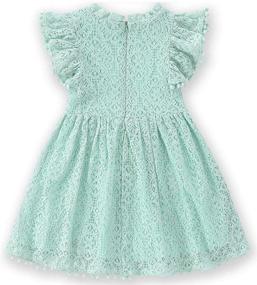 img 2 attached to RJXDLT Toddler Elegant Flutter Princess Girls' Dresses: Stylish Clothing at Its Finest