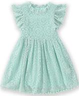 rjxdlt toddler elegant flutter princess girls' dresses: stylish clothing at its finest logo