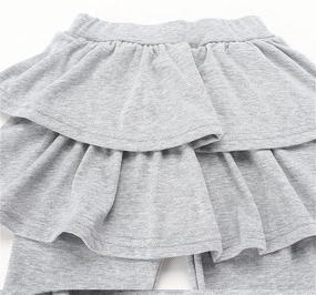 img 1 attached to 👖 Stylish Face Dream Pantskirt: Footless Leggings for Girls' Clothing