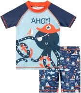 🐙 harry bear boys' octopus swim set - vibrant two piece swimwear for fun in the water logo