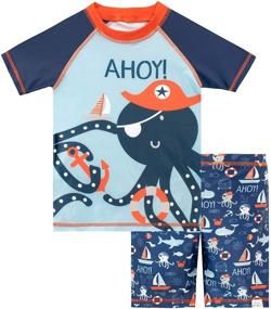 img 4 attached to 🐙 Harry Bear Boys' Octopus Swim Set - Vibrant Two Piece Swimwear for Fun in the Water