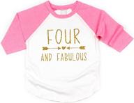 fabulous girls' clothing: girl's fourth birthday shirt - tops, tees & blouses logo