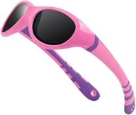 camkiy kids polarised sunglasses: tr90 rubber frame, uv400 protection, sports style sunglasses for boys and girls logo