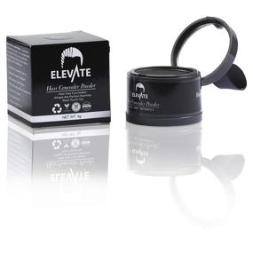 img 2 attached to 🌟 ELEVATE Hair Line Powder: The Ultimate Solution for Thinning Hair - Instantly Conceal Hair Loss, Perfect Shadow Makeup & Root Cover Touch Up - Black Shade for Men and Women