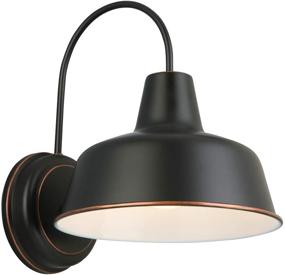 img 4 attached to 🔦 Oil Rubbed Bronze Wall Light 8-inch: Design House 519504 Mason 1 Light