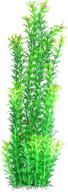 🌿 tacobear 20-дюймовое искусственное пластиковое зеленое аквариумное растение для подводного мира - реалистичные водные растения логотип