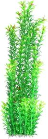 img 4 attached to 🌿 Tacobear 20-дюймовое искусственное пластиковое зеленое аквариумное растение для подводного мира - реалистичные водные растения