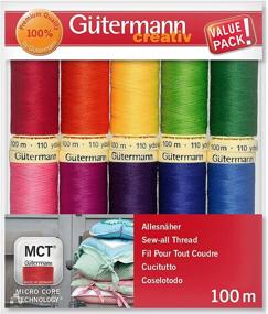 img 3 attached to 🧵 Gutermann Sew-All Colorful Set: 10 x 100m Polyester Thread Reels for Versatile Sewing Projects