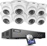 annke 8 channel 5mp lite h.265+ dvr cctv camera system with 1 tb hdd and (8) hd 1920tvl 1080p dome cameras – e200, featuring instant email and app alerts with snapshots logo