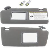 🌞 scitoo gray sun visor assembly for 2005-2011 toyota tacoma: windshield visor without sunroof logo