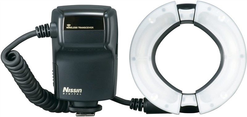 nissin ndmf18c macro flash black logo
