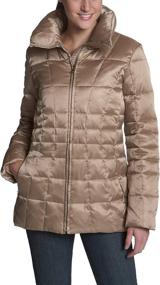 img 2 attached to 🧥 Marc New York Women's Zip Front Puffer Jacket with Pillow Collar