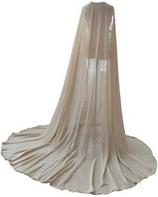 img 4 attached to 👰 Alicebridal Women's Chiffon Wedding Cathedral Accessories: Elevate Your Special Occasion Style