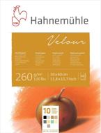 🎨 hahnemuhle velour pad - 10 color pastel assortment - 11.7x15.6 inches - 260gsm - 10 sheets logo