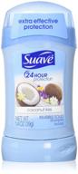 6-pack of suave coconut kiss invisible solid deodorant, 1.4 ounce (41ml), 24-hour protection logo