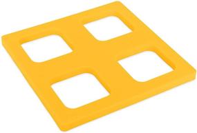 img 3 attached to 🟨 Крышки для прочных выравнивающих блоков Camco - создание ровных поверхностей и поддержание высоты стопки, 4 шт. (44500), желтые