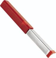 🧀 kuhn rikon dual grater: fine/medium 8" red - efficient cheese and vegetable grating tool logo