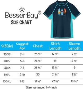 img 1 attached to 👕 BesserBay Boys' Solid Rashguard Swim Tee – Quick Dry and Stylish