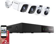 📷 enhanced 5mp poe security camera system: firstrend home kit with 8ch nvr, 4pcs ultra hd wired ip cameras, indoor outdoor coverage, 2tb hard drive, motion alert, night vision & remote access for house office logo