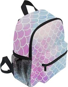 img 3 attached to Mermaid Backpack Colorful Elementary Resistant Backpacks and Kids' Backpacks